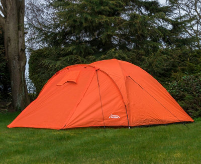 Andes 4 Person Tent - BRIGHT ORANGE