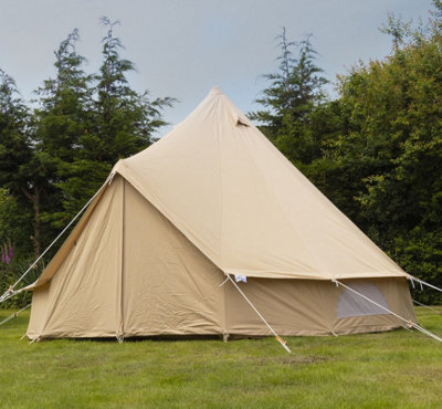 Andes 4m Sewn In Groundsheet (SIG) Canvas Bell Tent