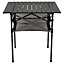 Andes 70 x 70cm Roll-Top Camping Table with Mesh Shelf