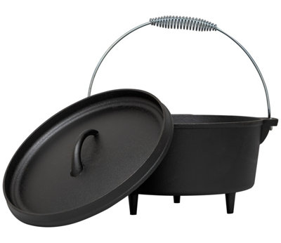 Andes Cast Iron Camping Dutch Oven