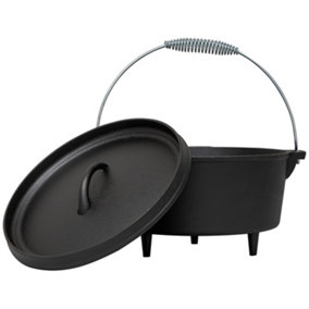 Andes Cast Iron Camping Dutch Oven
