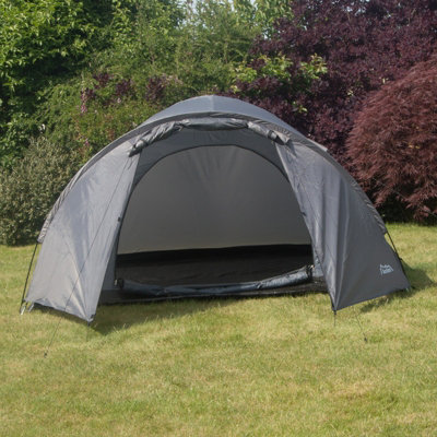 Andes Double Skin Dome Man Berth Camping Festival Family Tent, Grey