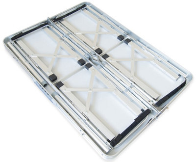 Andes Folding Camping Picnic Table - WHITE