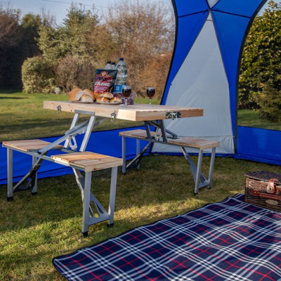 Andes folding fashion wooden camping table