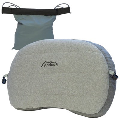 Andes Inflatable Beach Sun Lounger Pillow with Carry Bag for Camping/Travel, Compact & Comfortable