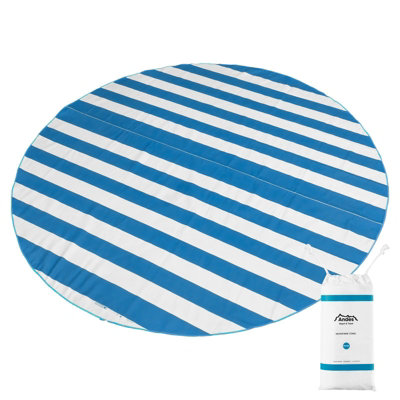 Andes Microfibre Beach Towel - Blue 190cm Round Price Comparisons | Compare The Build