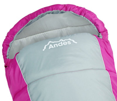 Andes Nevado 400 Sleeping Bag PINK DIY at B Q