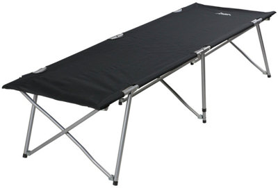 Andes Single Camping Bed - BLACK