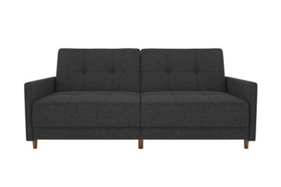 Andora sprung sofa bed in fabric grey