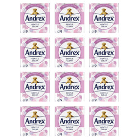 Andrex Gentle Clean Toilet Tissue 9 Rolls Pack Of 12
