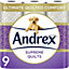 Andrex Supreme Quilts Toilet Tissue, 9 Rolls Pack Of 6