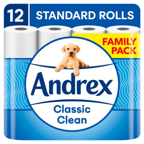 Andrex Toilet Tissue Classic Clean 12 Rolls