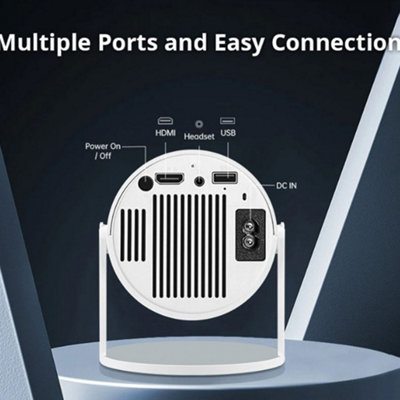 Android 11 F100 Mini Smart Projector Auto Horizontal Correction180 Rotatable - 6