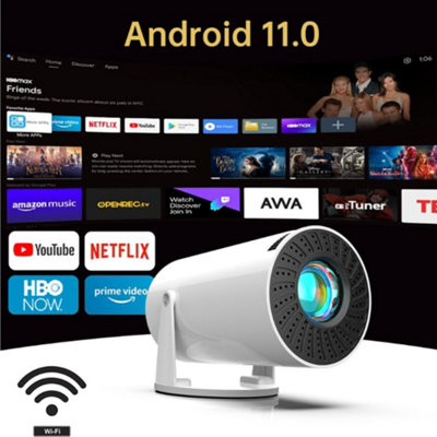 Android 11 F100 Smart Projector Auto Correction 16:9 Folding Screen