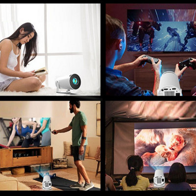Android 11 F100 Smart Projector Auto Correction 16:9 Folding Screen