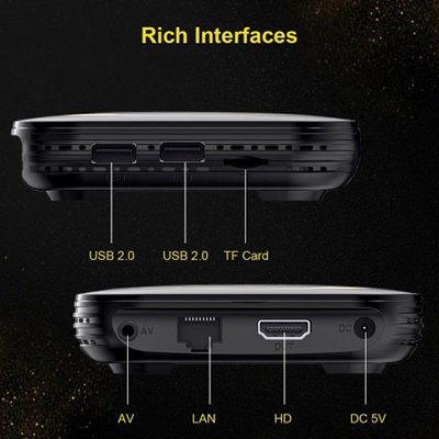 Android 12 TV Box Quad Core Cortex A53 8K Video Decoding 4K Voice ...