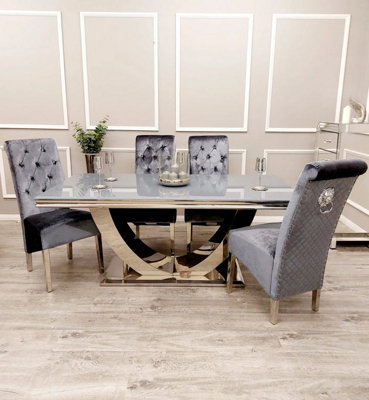 Angel Dining Table Set with Aliah Chairs / Dining Furniture Set