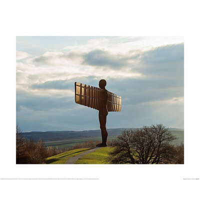 Angel of The North I Print Blue/Brown (40cm x 50cm)