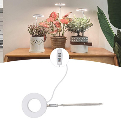Angel Ring Succulent Plant Supplement Light,USB-powered,Full-spectrum LED Flower Pot Landscape Plant Growth Light,USB-powered