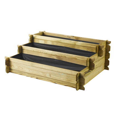 Angelic 3 Tiered Raised Bed with Lining - 3