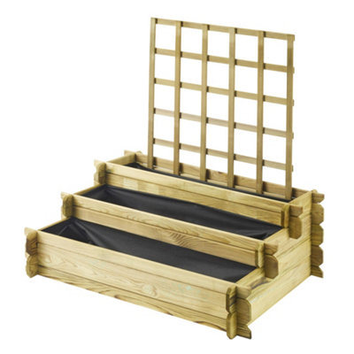 Angelic 3 Tiered Raised Bed with Trellis