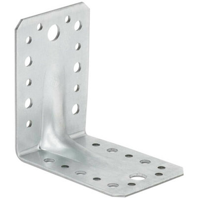 Angle Bracket Size: 90x50x55x2.5mm ( Pack of: 2 ) Heavy Duty Galvanised Steel Metal Corner Braces for Joining, Bracing Price Comparisons | Compare The Build