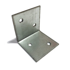 Angle Corner Bracket Metal Wide Zinc Plated Repair Brace Strong - Size 40x40x40x2mm - Pack of 5