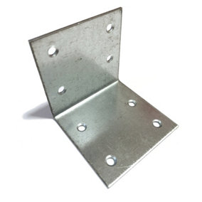 Angle Corner Bracket Metal Wide Zinc Plated Repair Brace Strong - Size 60x60x60x2mm - Pack of 10
