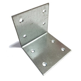 Angle Corner Bracket Metal Wide Zinc Plated Repair Brace Strong - Size 60x60x60x2mm - Pack of 20
