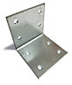 Angle Corner Bracket Metal Wide Zinc Plated Repair Brace Strong - Size 60x60x60x2mm - Pack of 5