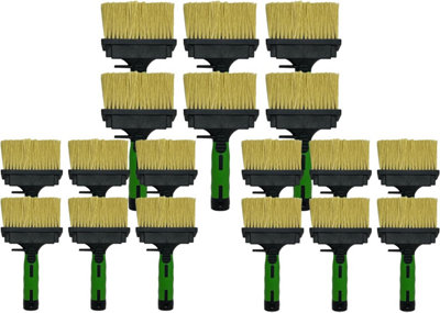 Angled Paint Brush Garden Exterior Shed & Fence Wood Work - Pack of 18