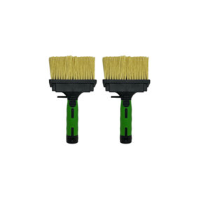 Angled Paint Brush Garden Exterior Shed & Fence Wood Work - Pack of 2