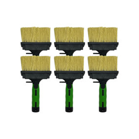 Angled Paint Brush Garden Exterior Shed & Fence Wood Work - Pack of 6