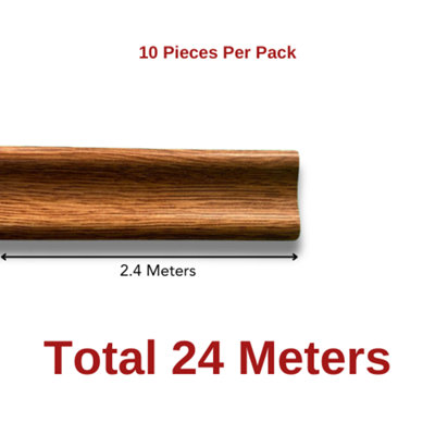 Anglo Flooring Cherry Oak, Red / Brown Laminate Beading Scotia Edge Trim - 2.4M x 10 Total 24M Price Comparisons | Compare The Build