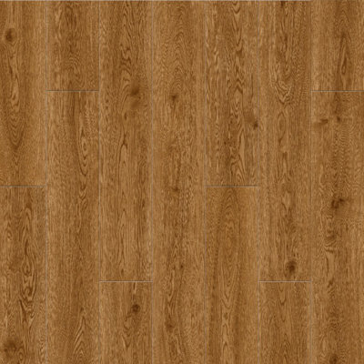 Anglo Flooring Classics Cherry Oak, Wood Plank Brown Oak Effect Laminate Flooring, 8mm, 2.41m²