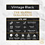 Anglo Flooring Marbra Vintage Black Marble Tile Effect Plank Laminate Flooring, 8mm, 2.19m²