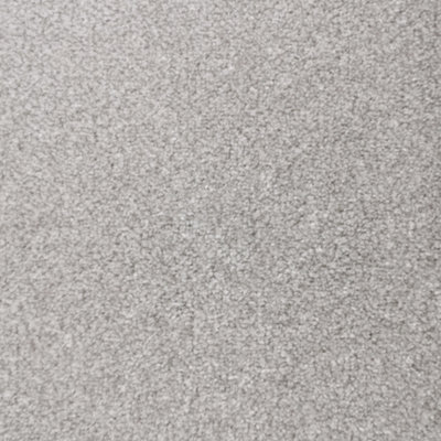 Anglo Flooring Pearl, Silver / Light Grey Tufted wall to wall carpet - (4M X 4M) - 16m² - Select Any Size