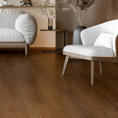 Anglo Flooring X FloorLabs, Oak Hamburg, Brown Oak Effect Laminate Flooring, 8mm, 1.85m²