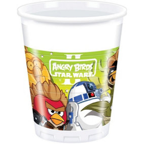Angry Birds Star Wars Plastic Party Cup (Pack of 8) Multicoloured (One Size)