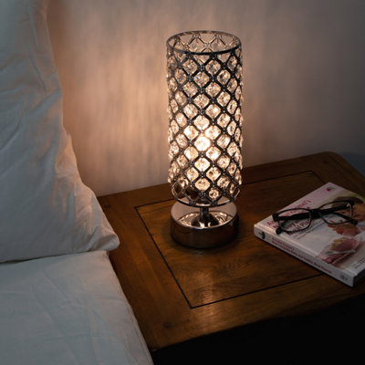 Anika Crystal Duel USB Lamp in Silver - 7
