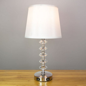 Anika Crystal Effect Touch Lamp