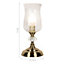 Anika Hurricane Table Lamp in Brass