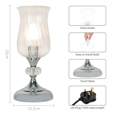 Anika Hurricane Table Lamp in Chrome - 3