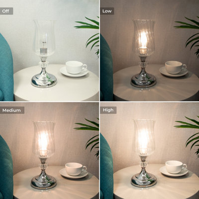 Anika Hurricane Table Lamp in Chrome - 5