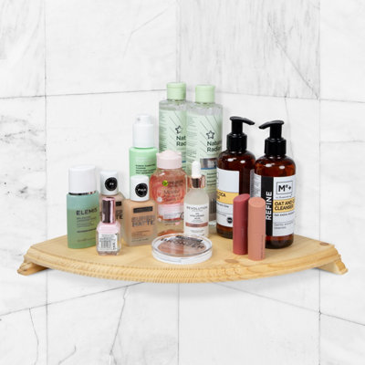Anika Living Large Wooden Floating Corner Shelf