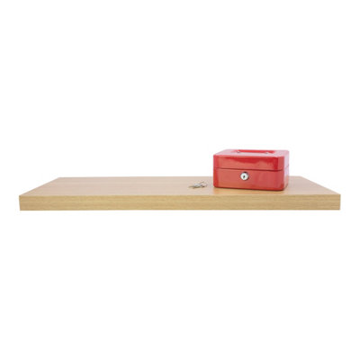 Anika Oak Effect 120cm Floating Shelf - 3