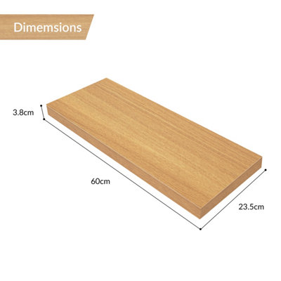 Anika Oak Effect 60cm Floating Shelf