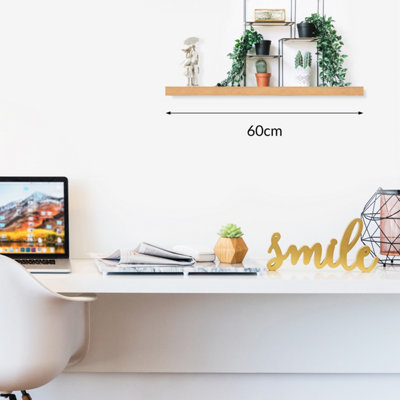 Anika Oak Effect 60cm Floating Shelf