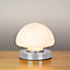 Anika Opal Dome Table Lamp in Chrome