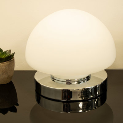 Anika Opal Dome Table Lamp in Chrome - 4